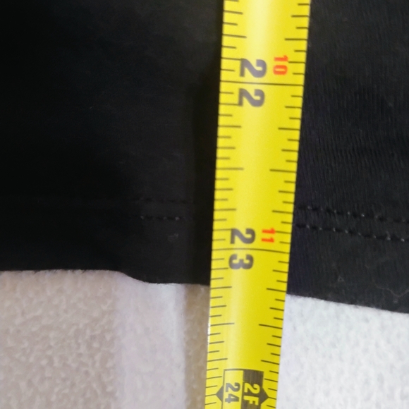 Hanes Black V-Neck Tee with Orange Glitter 'Tigers' Script - Picture 6 of 6